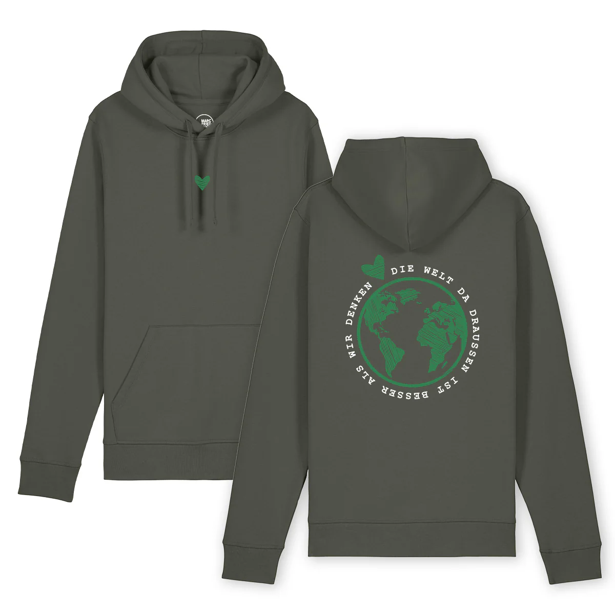 Hoodie "Die Welt da draußen ist besser als wir denken" color - Image 6