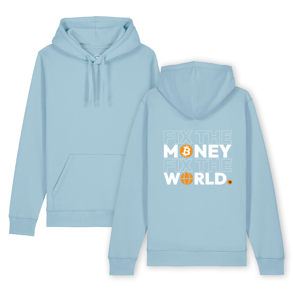 Hoodie "Fix the Money Fix the World" color - Image 4