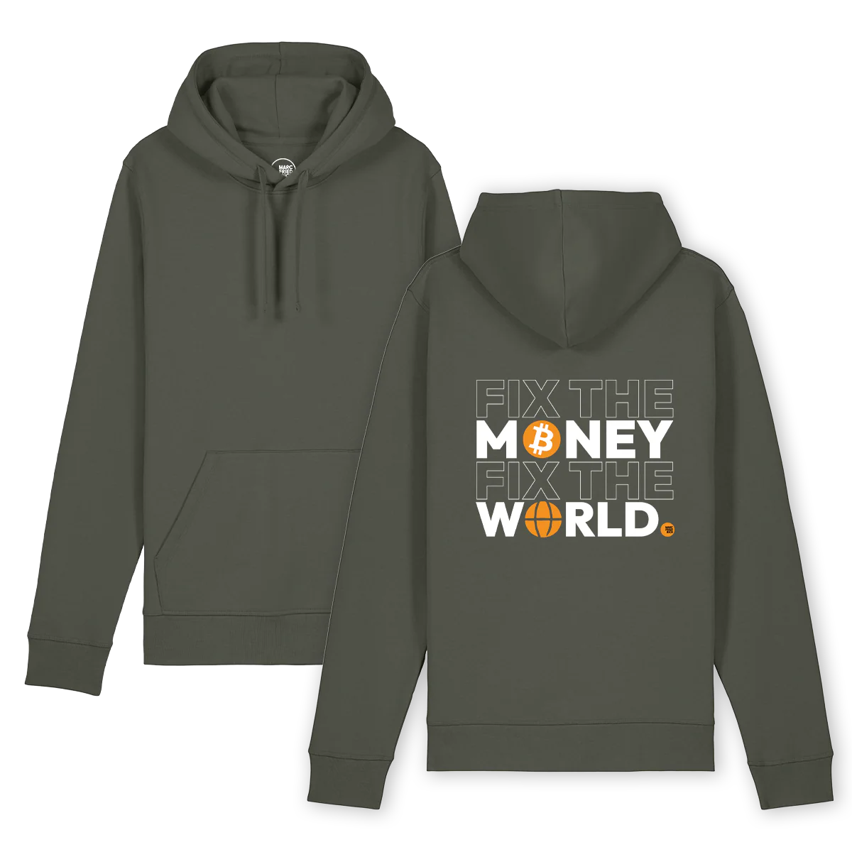 Hoodie "Fix the Money Fix the World" color - Image 6