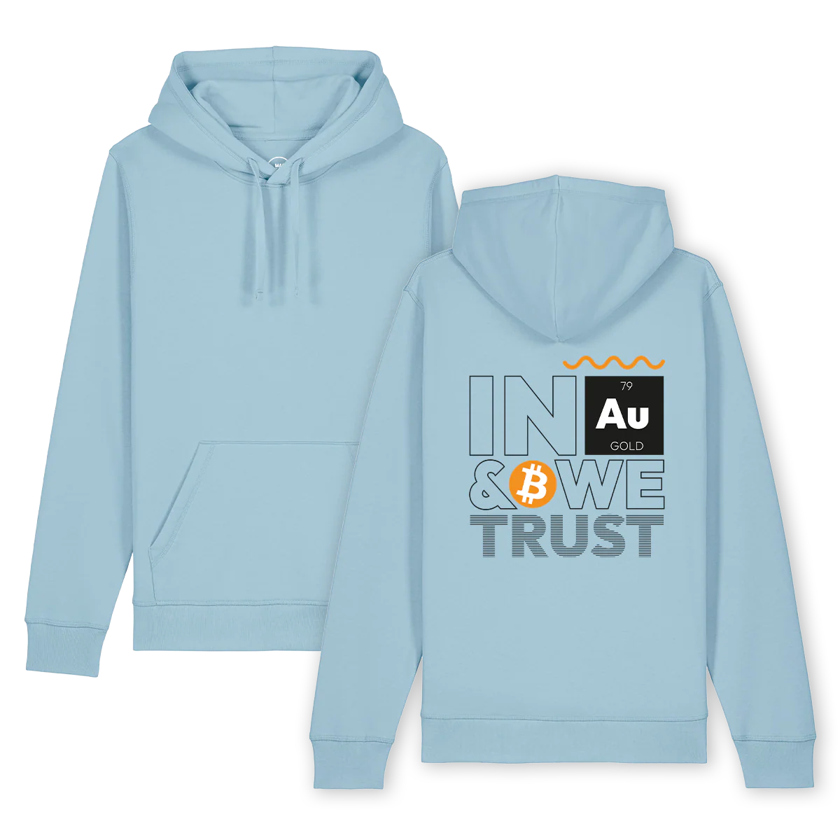 Hoodie "In Gold & Bitcoin we trust" color - Image 4