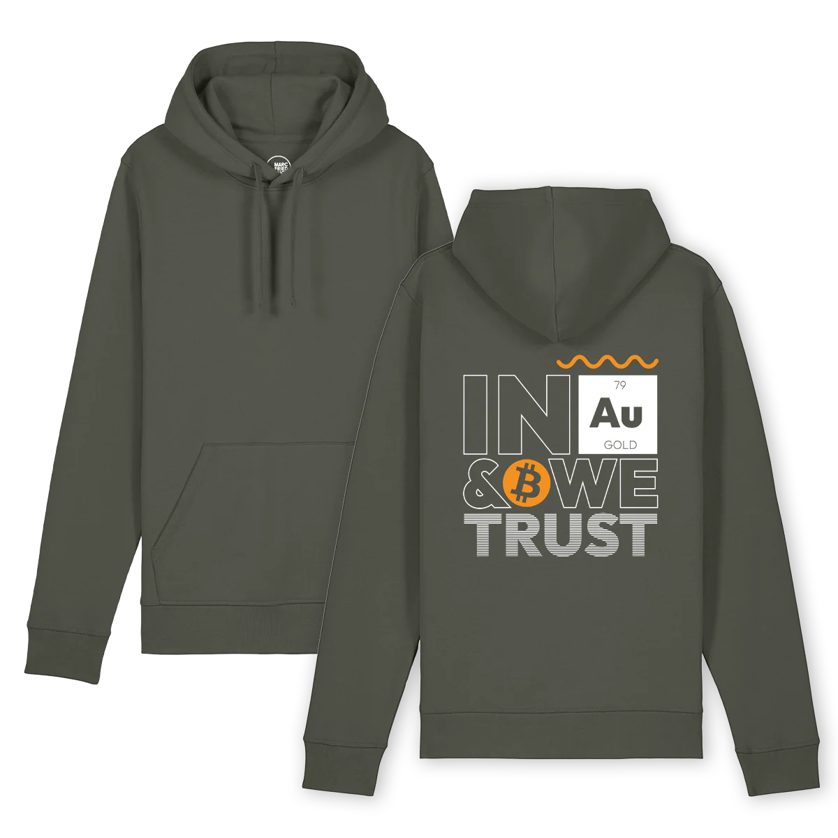 Hoodie "In Gold & Bitcoin we trust" color - Image 6
