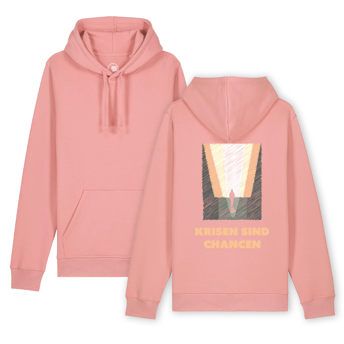 Hoodie "Krisen sind Chancen - Kunstdruck" color - Image 3